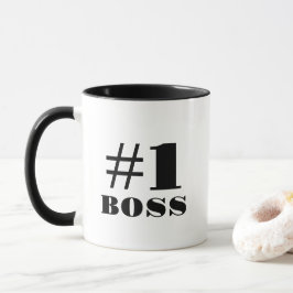 Empowerment #1-Boss-Zitat - Sleek Black Minimalist Tasse