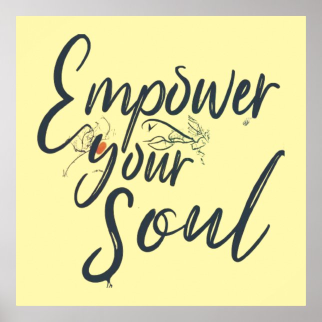"Empowerment Ihres Souls - Motivierend Thread Poster (Vorne)