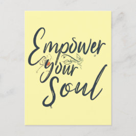 "Empowerment Ihres Souls - Motivierend Thread Postkarte