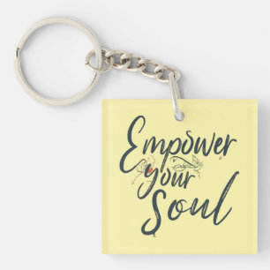 "Empowerment Ihres Souls - Motivierend Thread Schlüsselanhänger