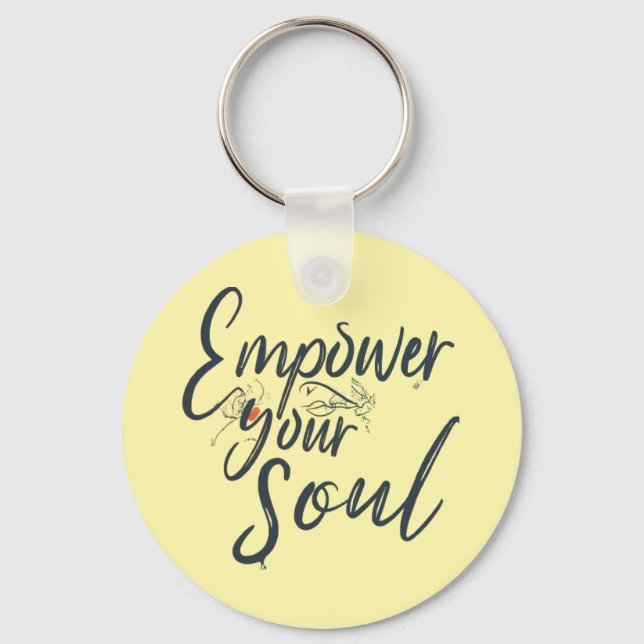 "Empowerment Ihres Souls - Motivierend Thread Schlüsselanhänger (Vorderseite)