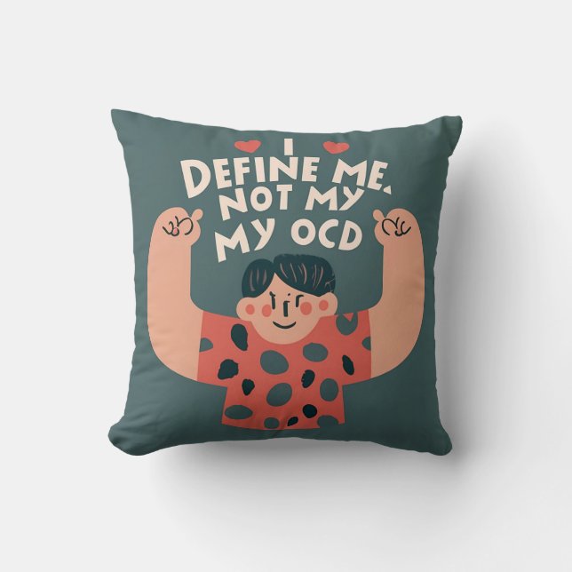 Empowerment-Pillow: Ich definiere mich, nicht mein Kissen (Vorderseite)