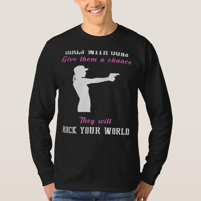 Empowerment-Reloaded: Mädchen mit dem T-Shirt "Gun (Vorderseite)