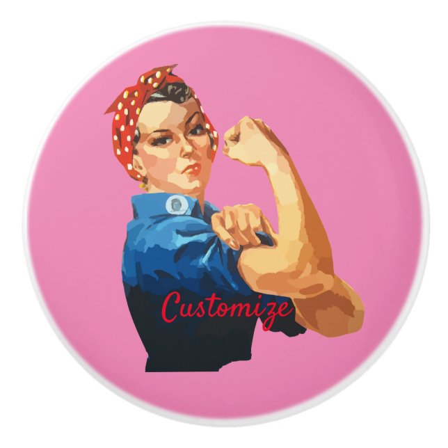 Empowerment von Frauen Thunder_Cove Keramikknauf (Vorderseite)