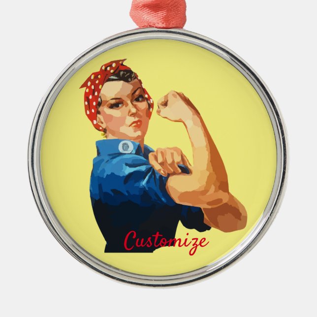 Empowerment von Frauen Thunder_Cove Ornament Aus Metall (Vorne)