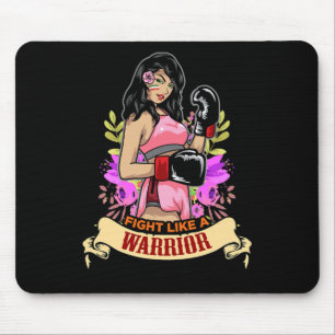 Empowertes lateinamerikanisches Box-Kickbox-Mädche Mousepad
