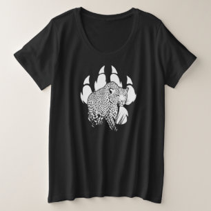 Empreinte de la Panthère noire et blanche Concepti