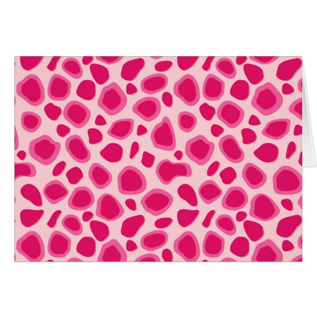 Empreinte de léopard - Fuchsia et rose clair (Devant Horizontal)