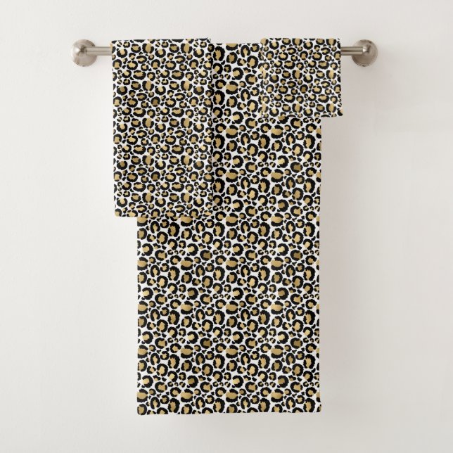 Empreinte de léopard Gold Black Glam (En situation)