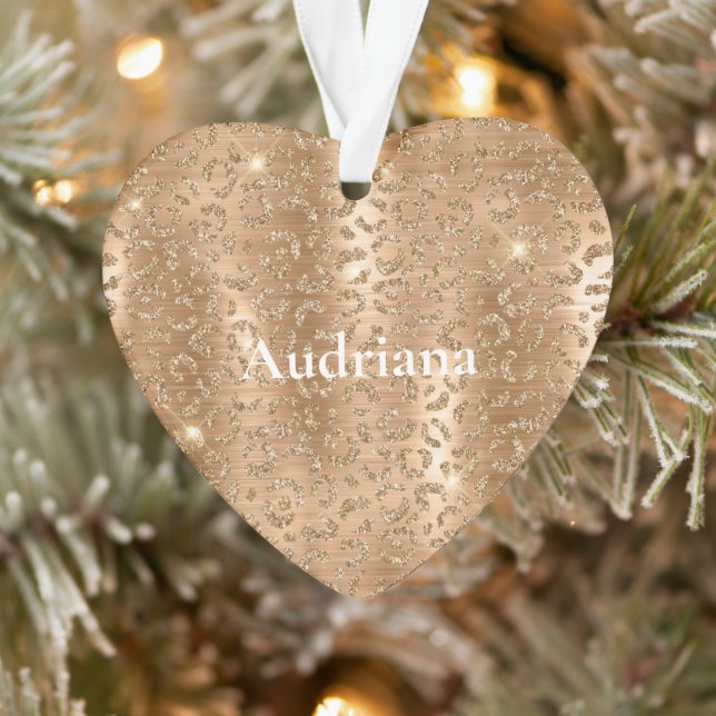 Empreinte de léopard Gold Glam Parties scintillant (Arbre)