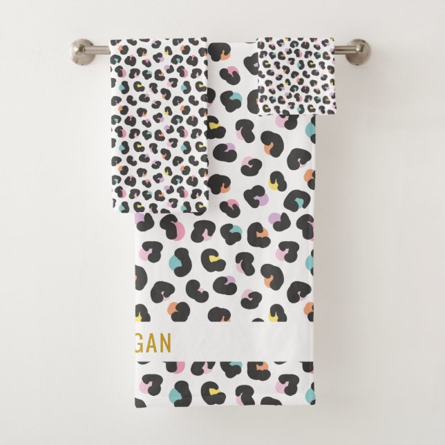 Empreinte de léopard mignon multicolore (En situation)