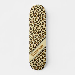 Empreinte de léopard personnalisé - Skateboard p