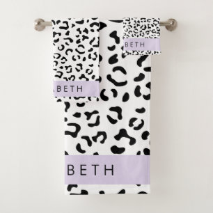 Empreinte de léopard, Spots, Noir Et Blanc, Votre