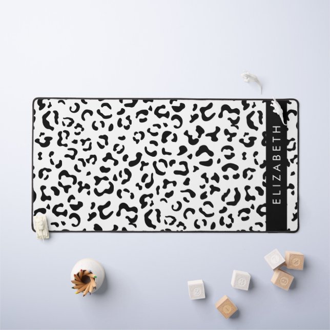 Empreinte de léopard, Spots, Noir Et Blanc, Votre  (Tableau pour enfants)