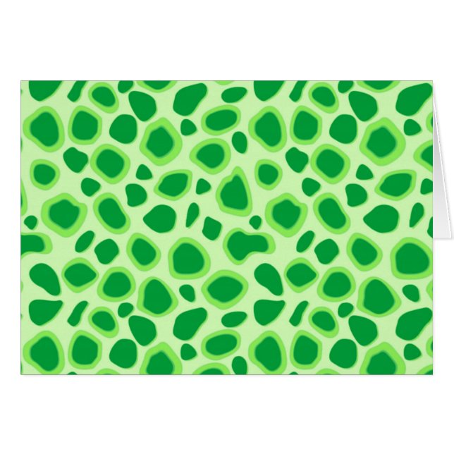Empreinte de léopard - Tons de Lime Vert (Devant Horizontal)