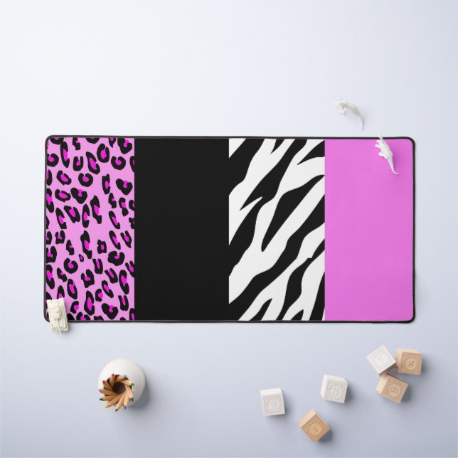 Empreinte de léopard, Zebra Print, Poster de anima (Tableau pour enfants)