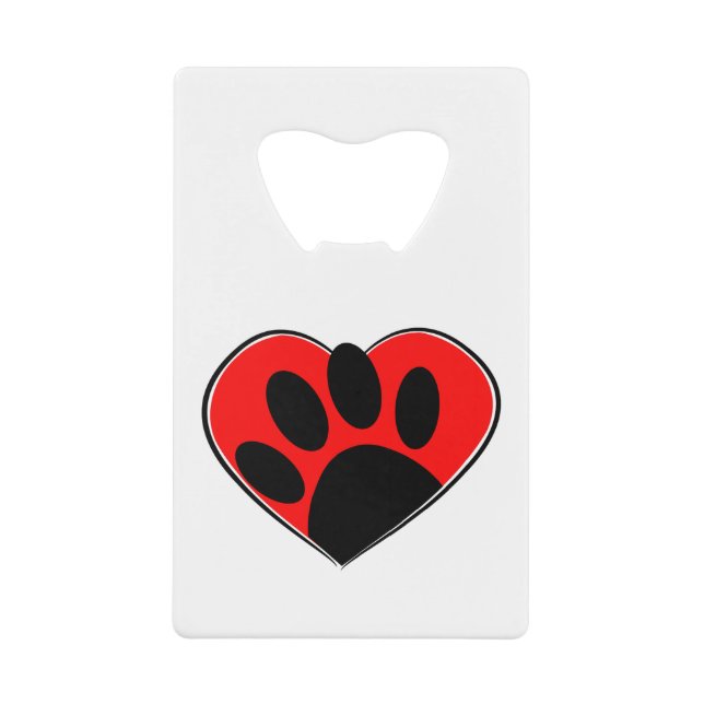 Empreinte de patte Amoureux des chiens Et Coeur Ro (Devant)
