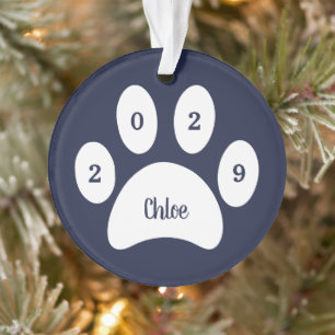 Empreinte de patte blanc Marine Blue Cat Photo ave