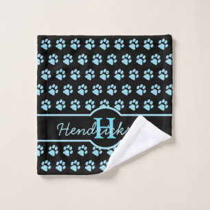 Empreinte de patte Bleu Turquoise Parties scintill