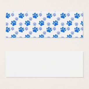 Empreinte de Patte de Chien Bleu Simple Amoureux d