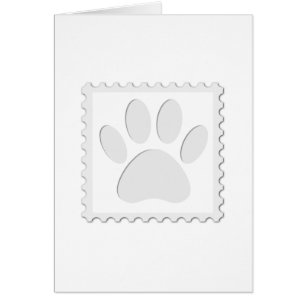 Empreinte de patte de chien coupé