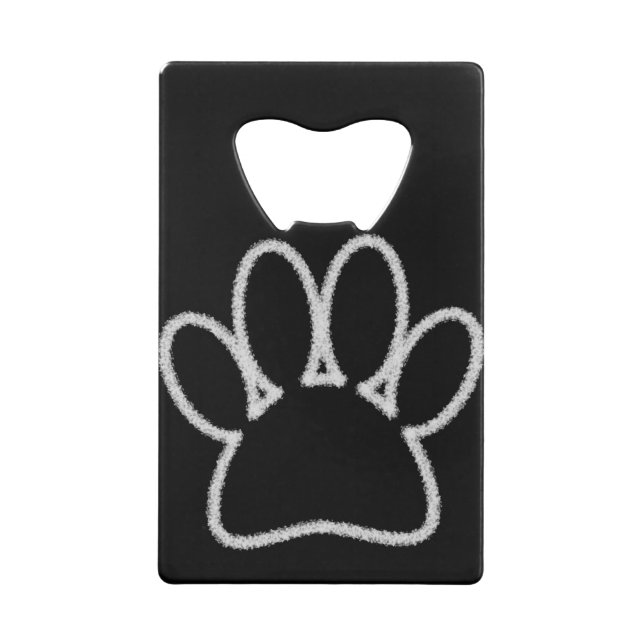 Empreinte de patte de chien de ligne Chalk blanc (Dos)