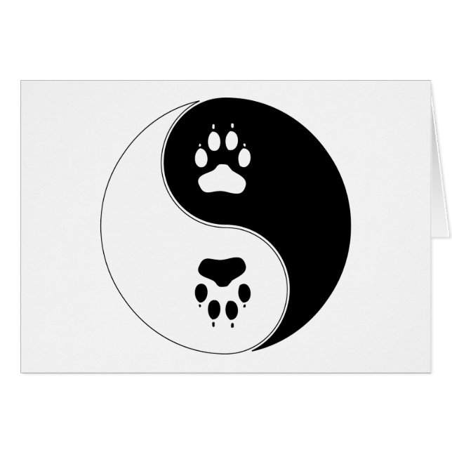 Empreinte de patte de Ying Yang (Devant horizontal)