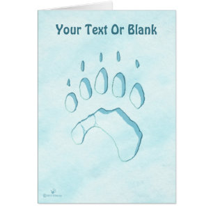 Empreinte de patte d'ours polaire