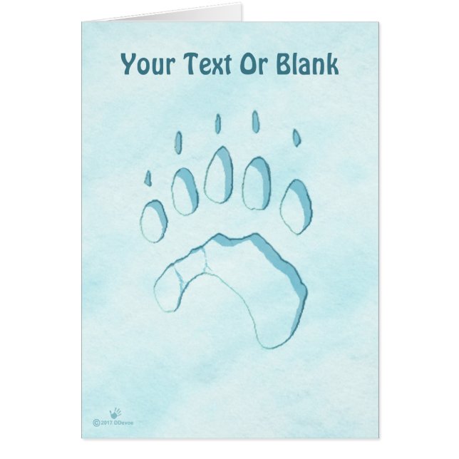 Empreinte de patte d'ours polaire (Devant)