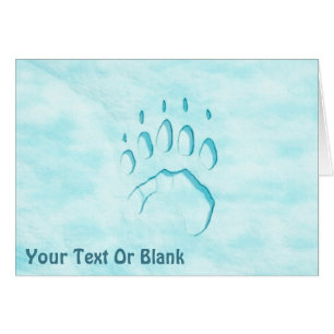 Empreinte de patte d'ours polaire