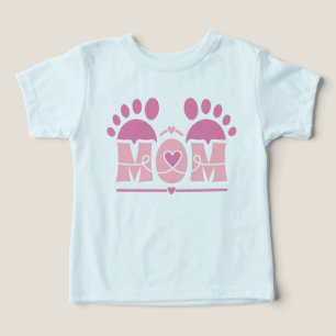 Empreinte de pied de MAMAN cœur