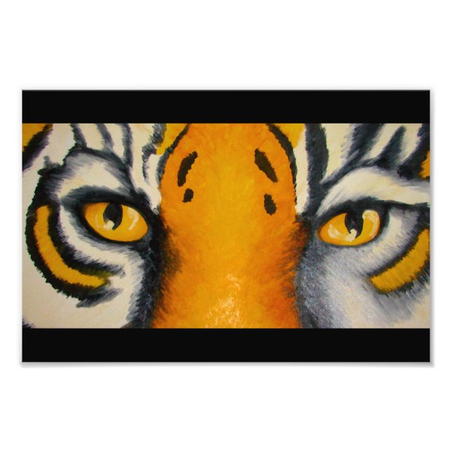 empreinte photo des yeux de tigre (Devant)