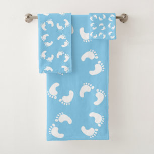 Empreintes bébé, Pied bébé, Marches, Bleu, Garçon