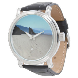 Empreintes Dans La Montre De Sable