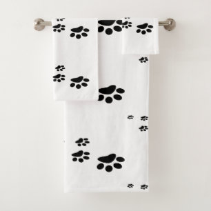 empreintes de chien noir