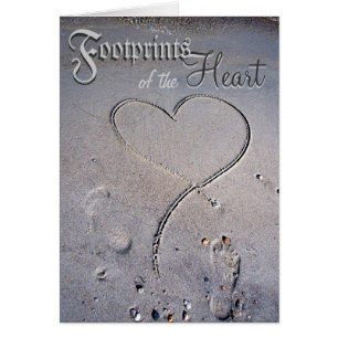 Empreintes de pas du coeur