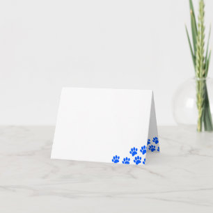 Empreintes de Patte de Chien Bleu Vierges