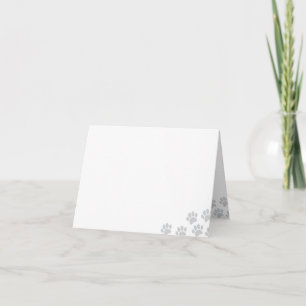 Empreintes de patte de chiot gris Vide