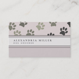 Empreintes de pattes animaux | Carte de visite ros