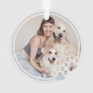 Empreintes de pattes Cadre personnalisé Photo pour