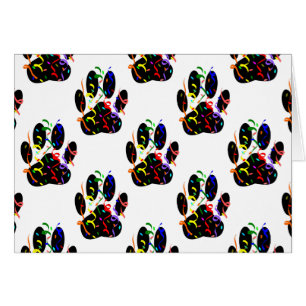 Empreintes de pattes Confetti Et Motif Party Strea