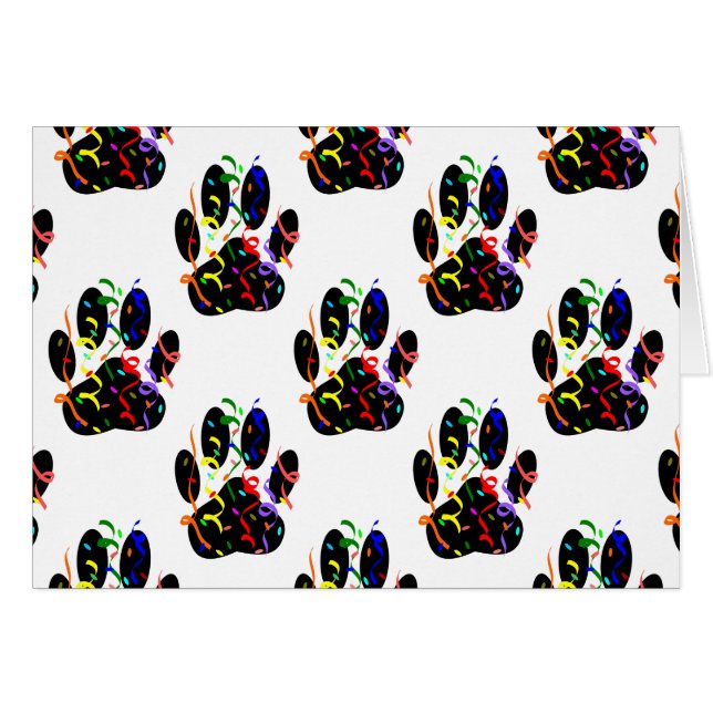 Empreintes de pattes Confetti Et Motif Party Strea (Devant horizontal)
