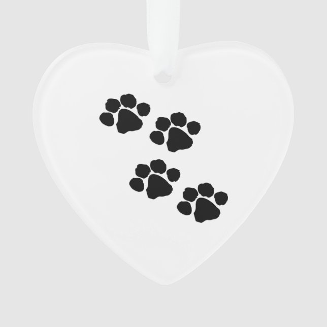 Empreintes de pattes d'animaux familiers pour des (devant)