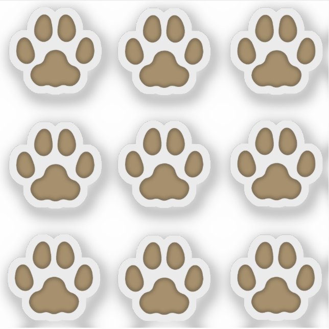 Empreintes de pattes de chats minuscules Stickers  (Devant)