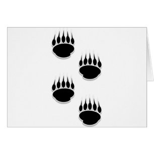 Empreintes de pattes de l'ours noir