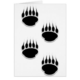 Empreintes de pattes de l'ours noir