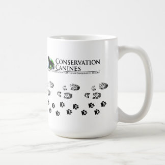 Empreintes de pattes de tasse de conservation et