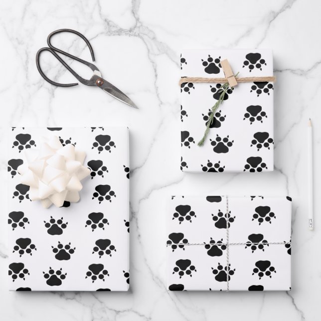 empreintes de pattes enveloppant des feuilles de p (Recto)