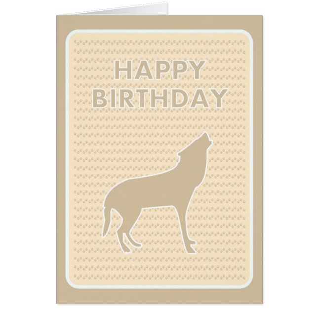 Empreintes de pattes Joyeux anniversaire (Devant)