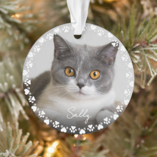 Empreintes de pattes mignons et coeurs Cadre perso